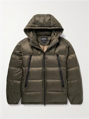 Altavia Slim-Fit Quilted Nylon Hooded Down Jacket Altavia Slim-Fit Quilted Nylon Hooded Down Jacket
