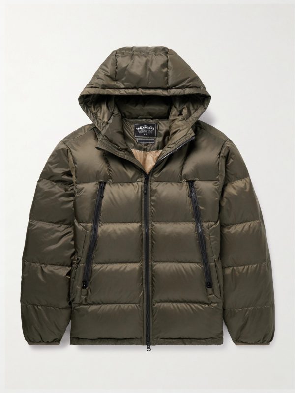 Altavia Slim-Fit Quilted Nylon Hooded Down Jacket