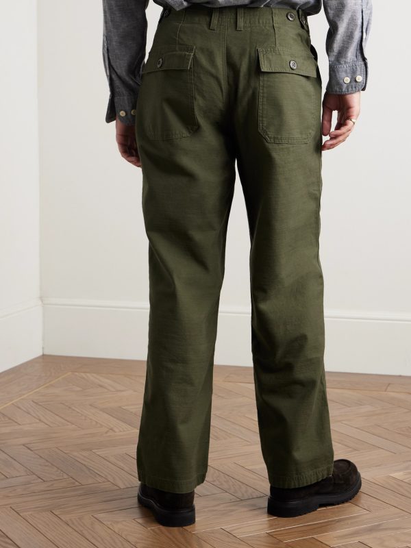 Straight-Leg Cotton Trousers - BK