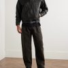 Distressed Leather Jacket - OU Distressed Leather Jacket - OU