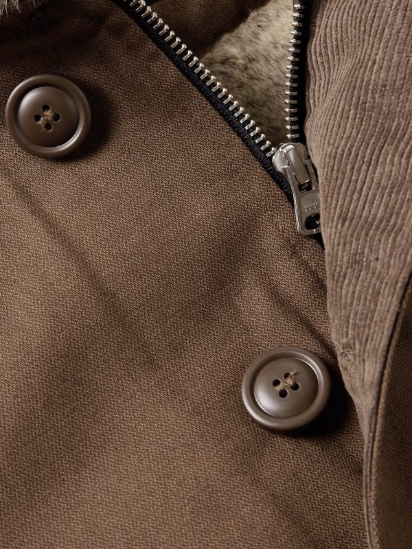 Edgar Plush-Trimmed Cotton-Canvas Jacket - CU Edgar Plush-Trimmed Cotton-Canvas Jacket - CU