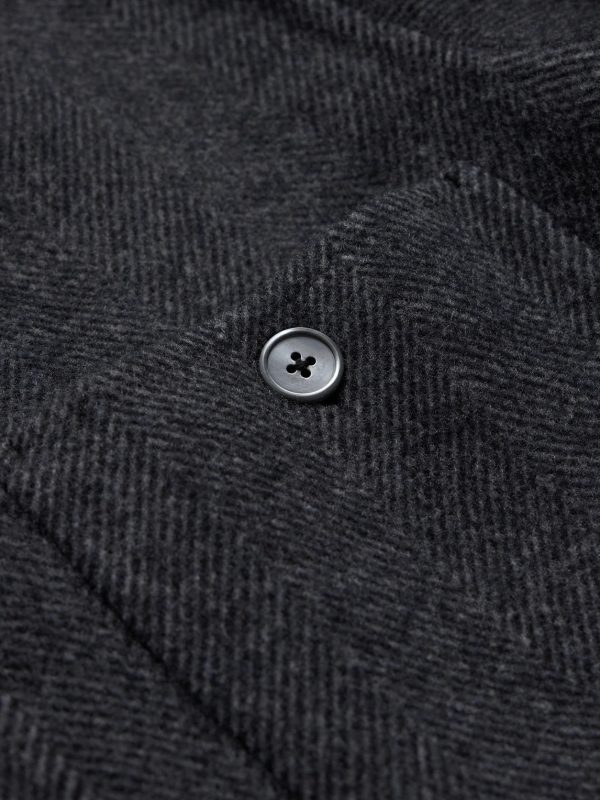 Herringbone Wool and Cashmere-Blend Flannel Overshirt - CU