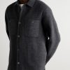 Herringbone Wool and Cashmere-Blend Flannel Overshirt - FR