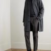 Herringbone Wool and Cashmere-Blend Flannel Coat - OU Herringbone Wool and Cashmere-Blend Flannel Coat - OU