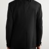 Crystal and Bead-Embellished Grain de Poudre Wool Suit Jacket - BK