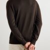 Merino Wool Mock-Neck Sweater - BK Merino Wool Mock-Neck Sweater - BK