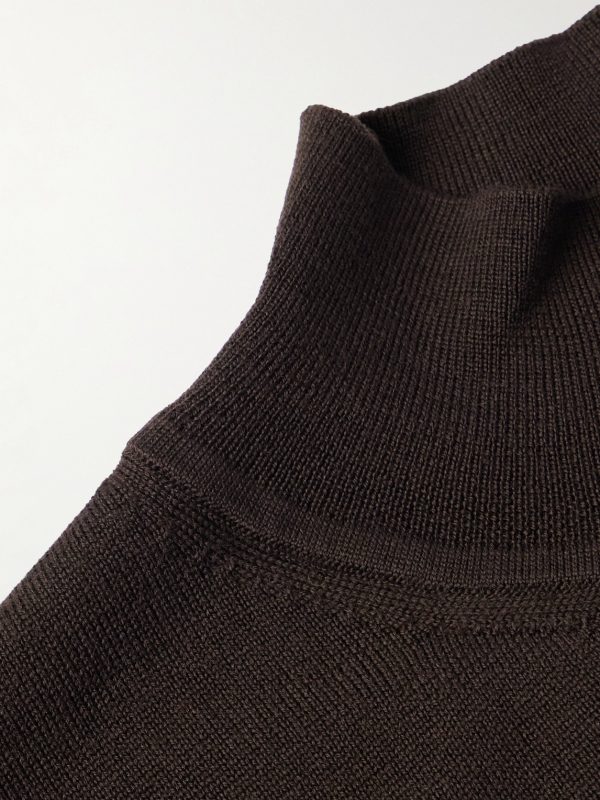 Merino Wool Mock-Neck Sweater - CU Merino Wool Mock-Neck Sweater - CU