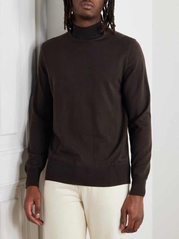 Merino Wool Mock-Neck Sweater - FR Merino Wool Mock-Neck Sweater - FR
