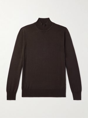Merino Wool Mock-Neck Sweater Merino Wool Mock-Neck Sweater