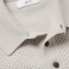 Honeycomb-Knit Wool Polo Shirt - CU Honeycomb-Knit Wool Polo Shirt - CU