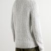Alpaca-Blend Bouclé Rollneck Sweater - BK Alpaca-Blend Bouclé Rollneck Sweater - BK