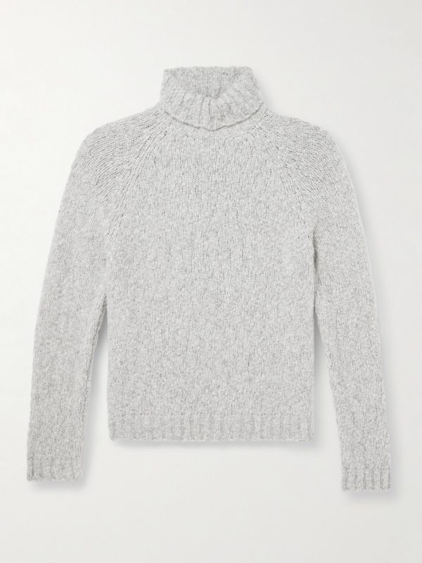 Alpaca-Blend Bouclé Rollneck Sweater Alpaca-Blend Bouclé Rollneck Sweater