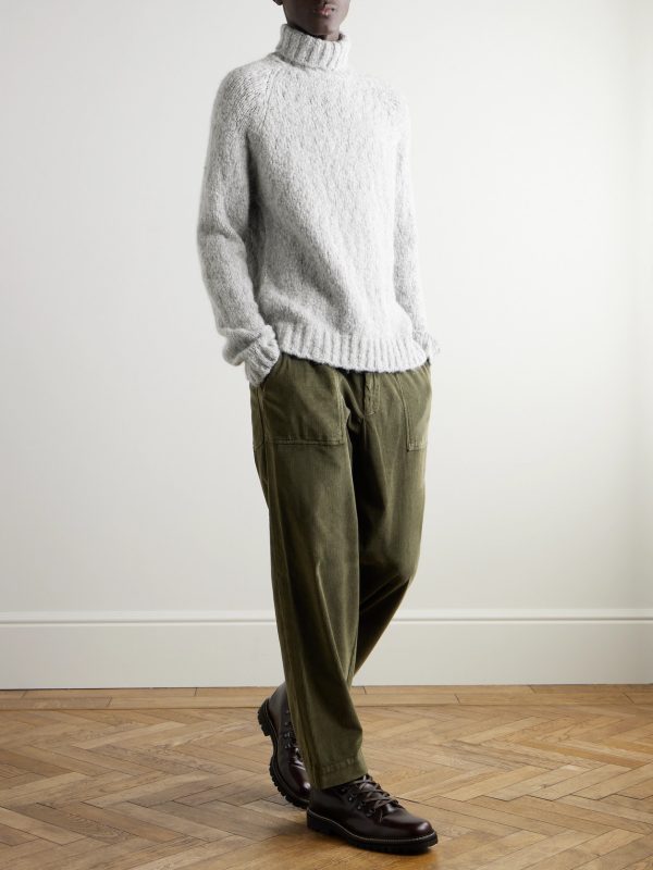 Alpaca-Blend Bouclé Rollneck Sweater - OU Alpaca-Blend Bouclé Rollneck Sweater - OU