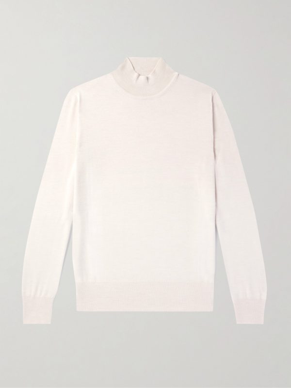 Merino Wool Mock-Neck Sweater Merino Wool Mock-Neck Sweater