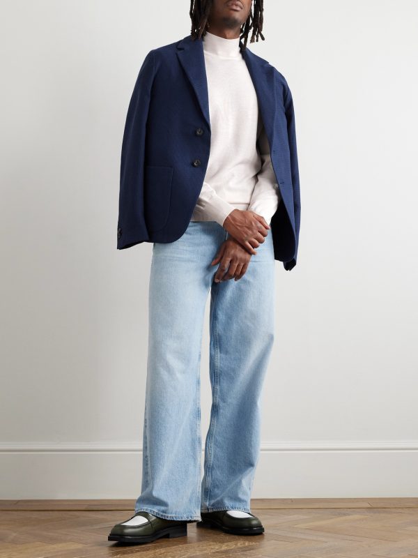 Merino Wool Mock-Neck Sweater - OU Merino Wool Mock-Neck Sweater - OU