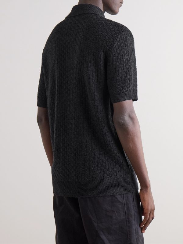 Merino Wool Polo Shirt - BK