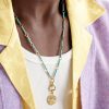 Element New Beginnings Internal Compass 18-Karat Gold, Diamond and Turquoise Pendant Necklace - FR Element New Beginnings Internal Compass 18-Karat Gold, Diamond and Turquoise Pendant Necklace - FR