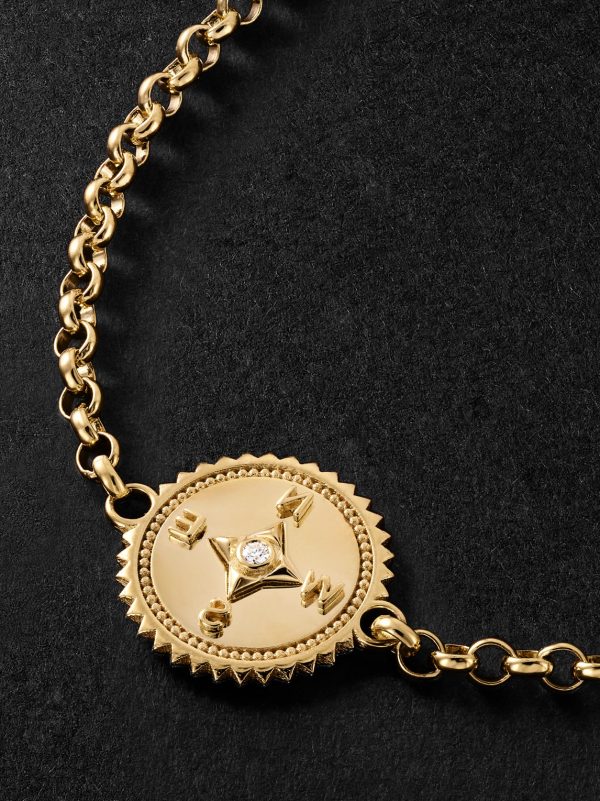 Internal Compass 18-Karat Gold Diamond Bracelet - CU
