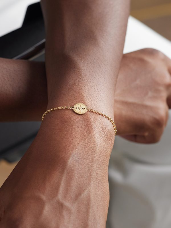 Internal Compass 18-Karat Gold Diamond Bracelet - FR