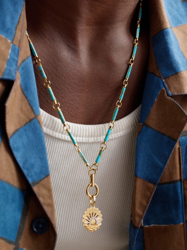 New Beginnings Internal Compass 18-Karat Gold Diamond Pendant - FR New Beginnings Internal Compass 18-Karat Gold Diamond Pendant - FR