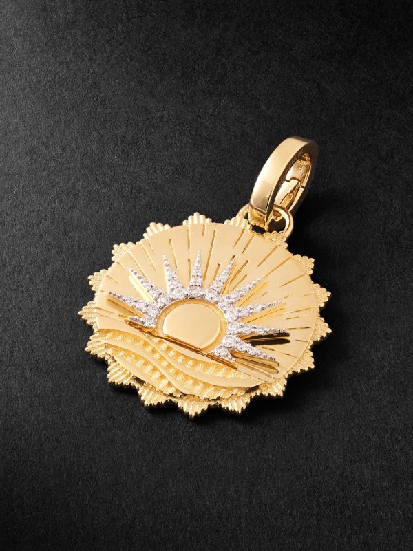 New Beginnings Internal Compass 18-Karat Gold Diamond Pendant New Beginnings Internal Compass 18-Karat Gold Diamond Pendant