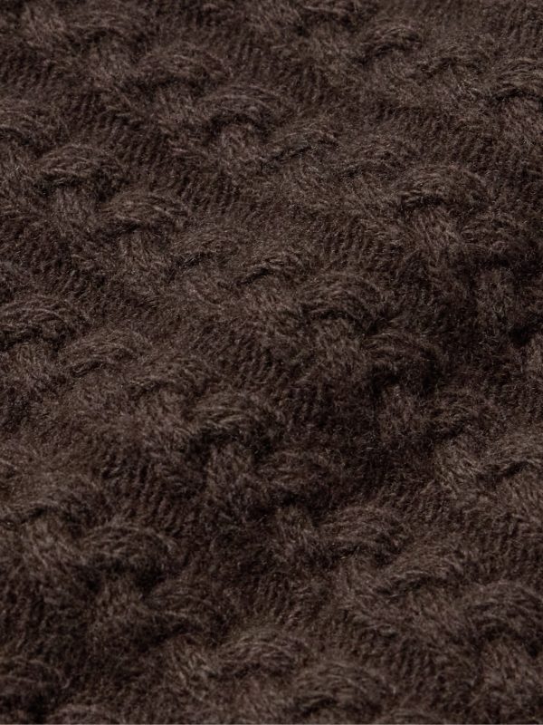 Cable-Knit Wool Polo Shirt - E1