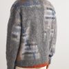 Brushed Jacquard-Knit Cardigan - BK Brushed Jacquard-Knit Cardigan - BK