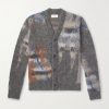 Brushed Jacquard-Knit Cardigan Brushed Jacquard-Knit Cardigan