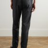James Slim-Fit Wool-Flannel Drawstring Suit Trousers - BK James Slim-Fit Wool-Flannel Drawstring Suit Trousers - BK
