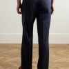 Edward Straight-Leg Wool Trousers - BK Edward Straight-Leg Wool Trousers - BK