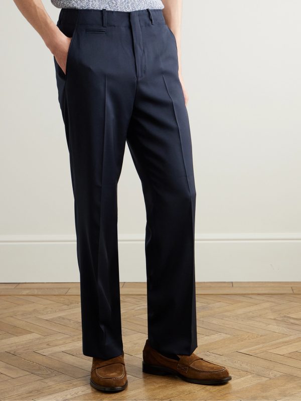 Edward Straight-Leg Wool Trousers - FR Edward Straight-Leg Wool Trousers - FR
