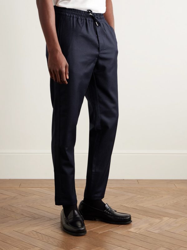 James Slim-Fit Wool-Flannel Drawstring Suit Trousers - FR