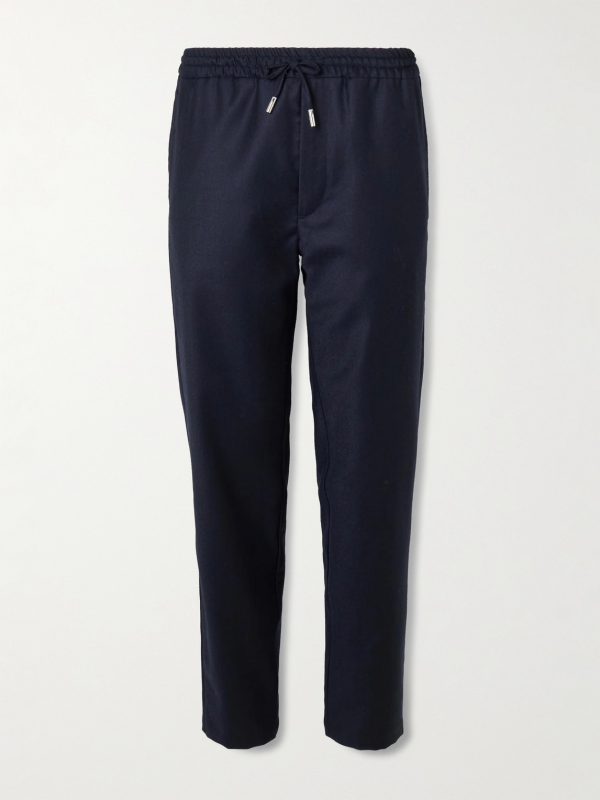 James Slim-Fit Wool-Flannel Drawstring Suit Trousers