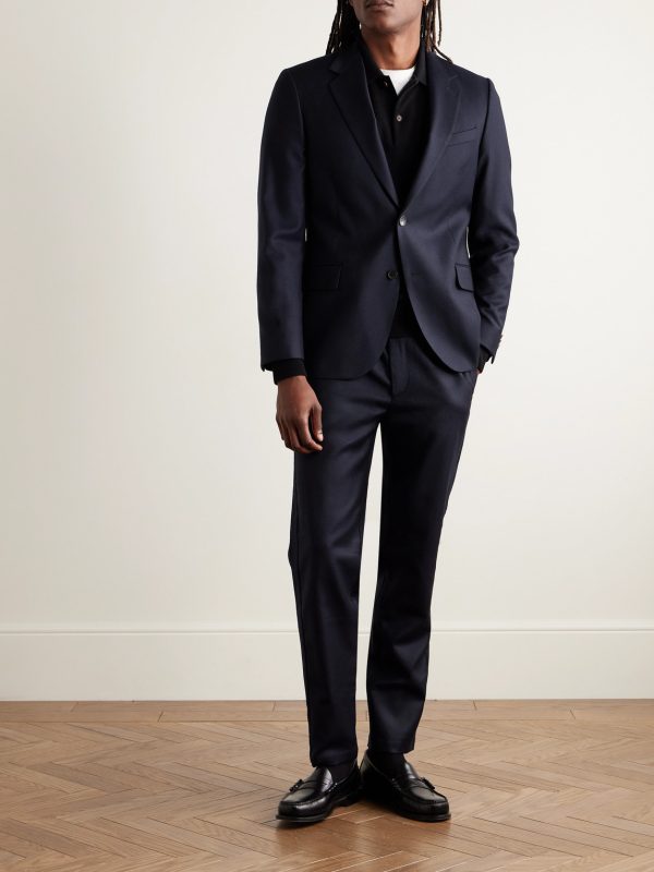 James Slim-Fit Wool-Flannel Drawstring Suit Trousers - OU