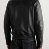 Leather Blouson Jacket - BK Leather Blouson Jacket - BK