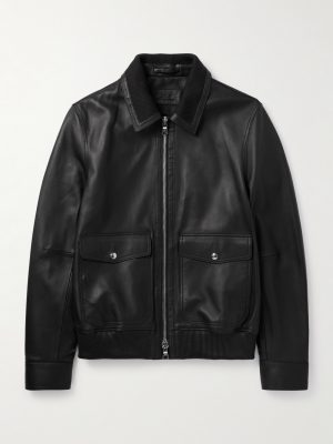 Leather Blouson Jacket Leather Blouson Jacket