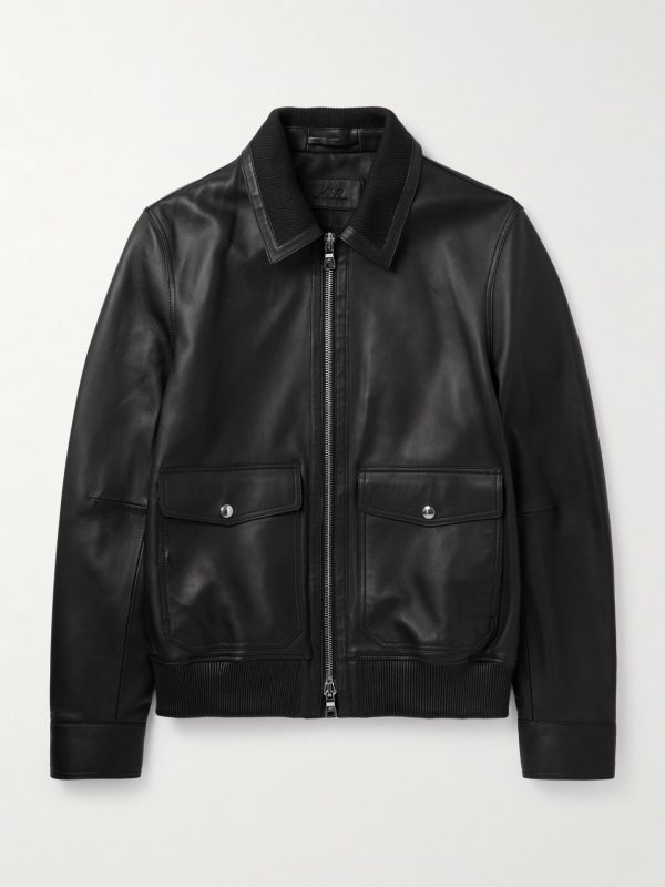 Leather Blouson Jacket Leather Blouson Jacket