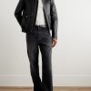 Leather Blouson Jacket - OU Leather Blouson Jacket - OU