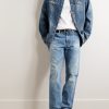 Straight-Leg Distressed Jeans - OU Straight-Leg Distressed Jeans - OU