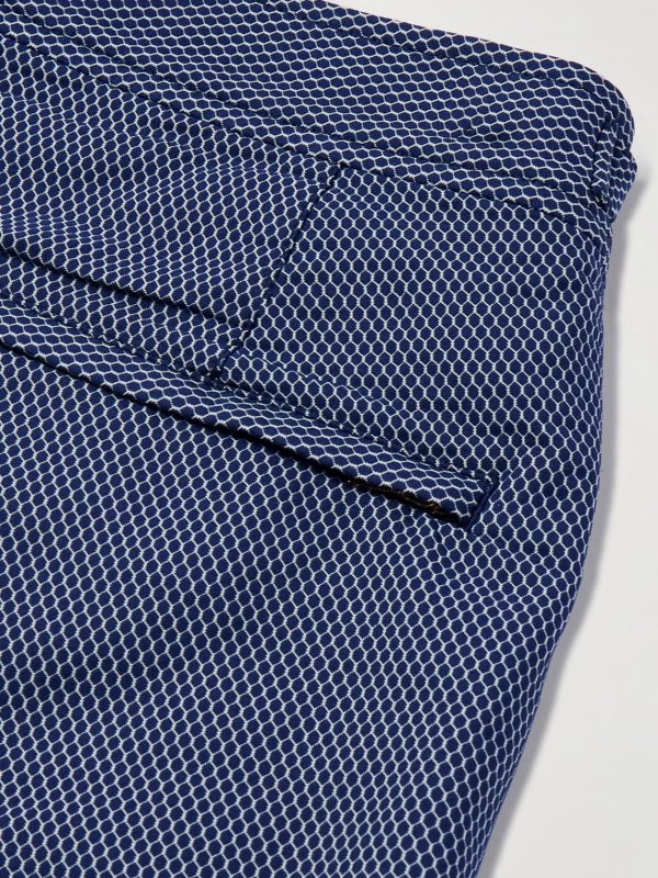 Bulldog Straight-Leg Mid-Length Jacquard Swim Shorts - E1 Bulldog Straight-Leg Mid-Length Jacquard Swim Shorts - E1