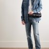 Logo-Embroidered Washed-Denim Western Shirt - OU Logo-Embroidered Washed-Denim Western Shirt - OU