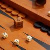 Wood and Leather Backgammon Set - CU Wood and Leather Backgammon Set - CU