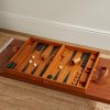 Wood and Leather Backgammon Set Wood and Leather Backgammon Set