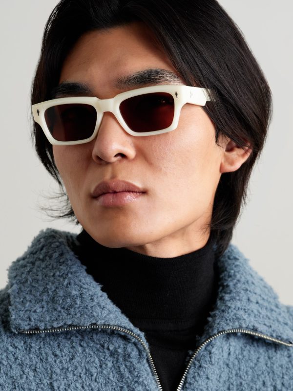 Ashcroft Rectangular-Frame Acetate Sunglasses - OU Ashcroft Rectangular-Frame Acetate Sunglasses - OU
