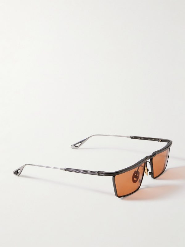 Bogart Rectangular-Frame Metal Sunglasses - FR