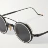 Ringo Round-Frame Metal and Acetate Sunglasses - CU Ringo Round-Frame Metal and Acetate Sunglasses - CU