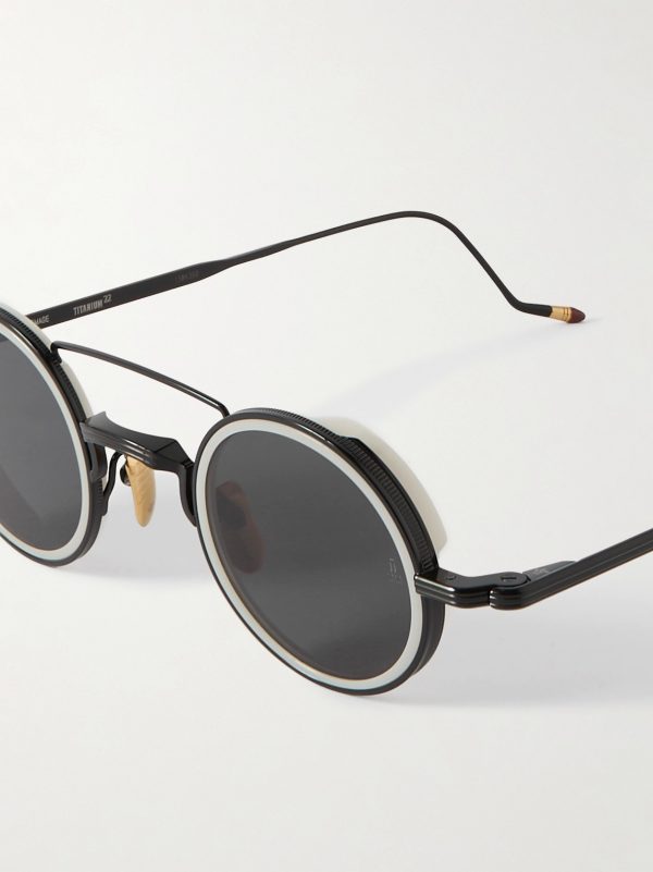 Ringo Round-Frame Metal and Acetate Sunglasses - CU Ringo Round-Frame Metal and Acetate Sunglasses - CU