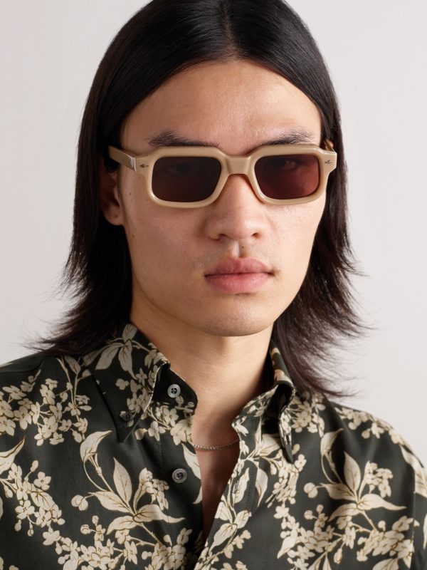 Sandro Rectangular-Frame Acetate Sunglasses - OU Sandro Rectangular-Frame Acetate Sunglasses - OU
