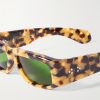 Romi Rectangular-Frame Tortoiseshell Acetate Sunglasses - CU
