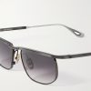 Melville Rectangular-Frame Beta Titanium Sunglasses - CU Melville Rectangular-Frame Beta Titanium Sunglasses - CU